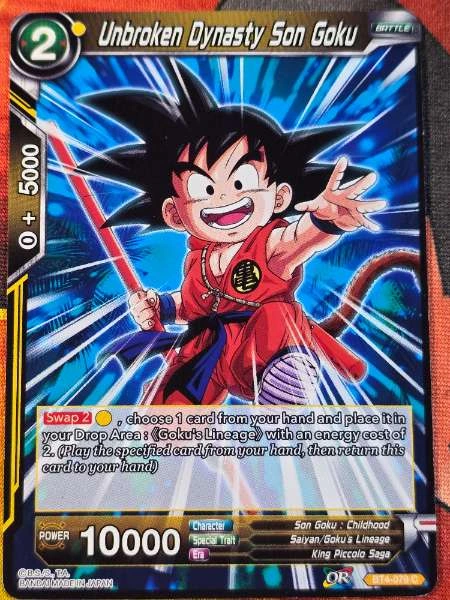 Unbroken Dynasty Son Goku - Colossal Warfare #BT4-079