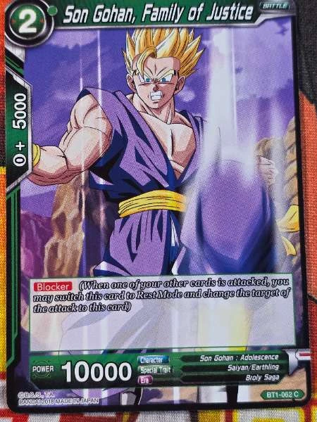 Son Gohan, Family of Justice - Galactic Battle #BT1-062