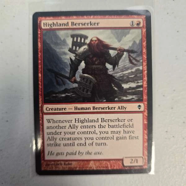Highland Berserker - Zendikar #132/249