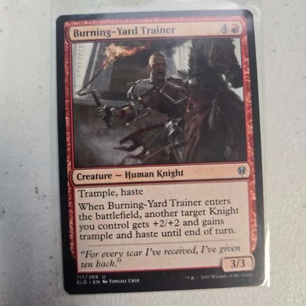 Burning-Yard Trainer - Throne of Eldraine #117/269
