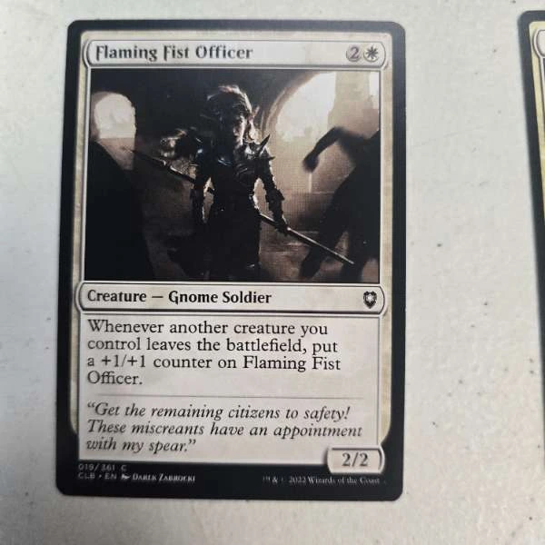Flaming Fist Officer - Commander Legends: Battle for Baldur's Gate #019/361