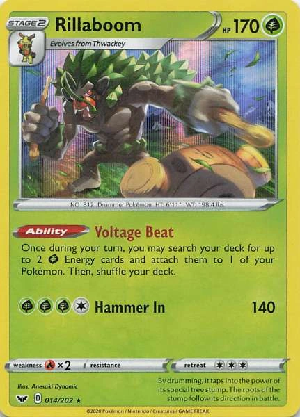 Rillaboom - Sword & Shield Base Set #014/202