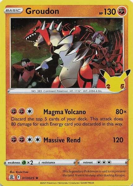 Groudon - Celebrations #017/025