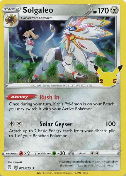 Solgaleo - Celebrations #021/025