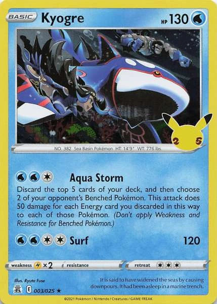 Kyogre - Celebrations #003/025