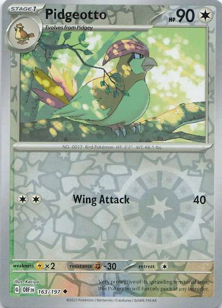 Pidgeotto - Obsidian Flames #163/197