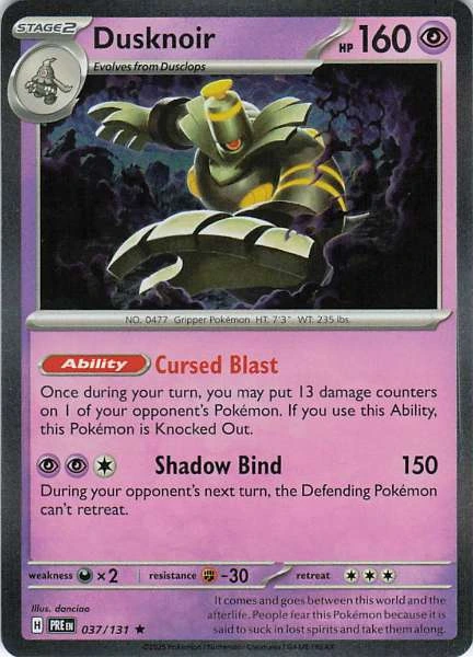Dusknoir - Prismatic Evolutions #037/131