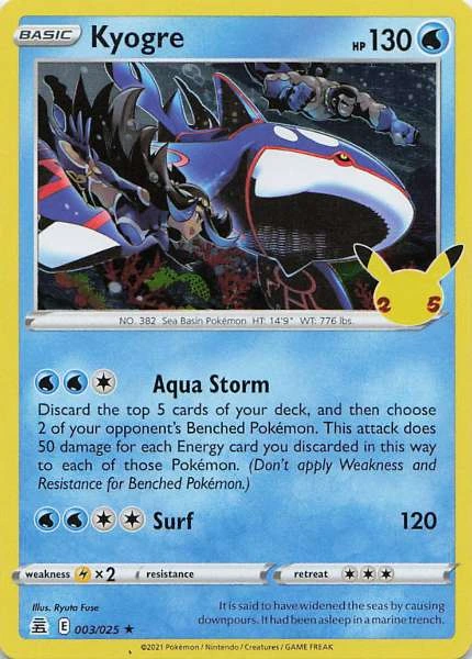 Kyogre - Celebrations #003/025
