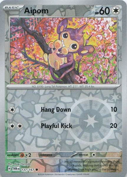 Aipom - Twilight Masquerade #137/167