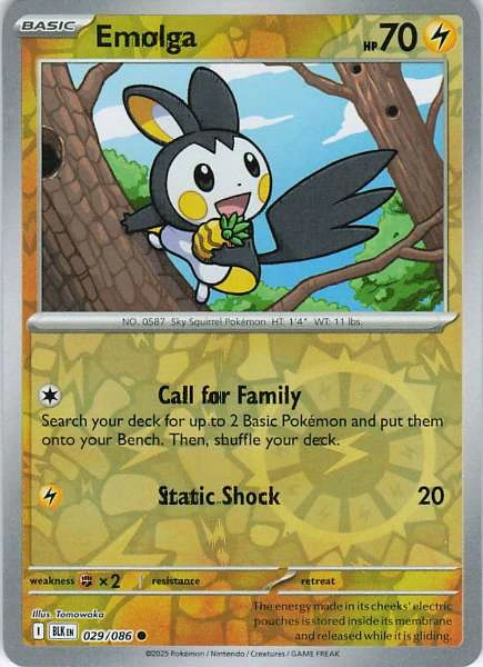 Emolga - Black Bolt #029/086