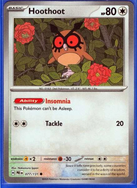 Hoothoot - Prismatic Evolutions #077/131
