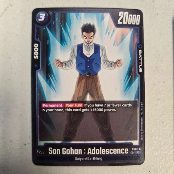 Son Gohan : Adolescence - Fusion World #FS02-07