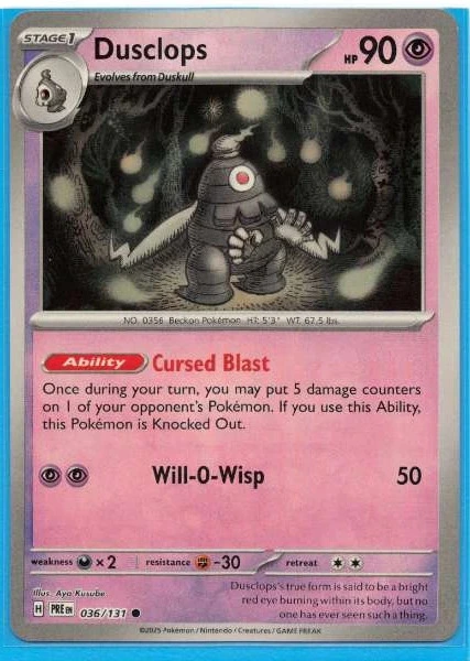 Dusclops - Prismatic Evolutions #036/131