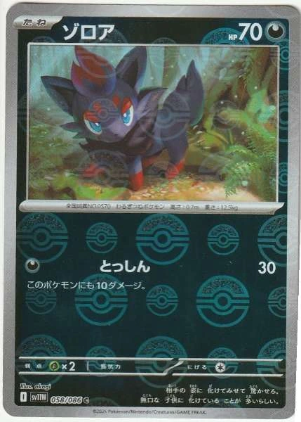 Zorua (Japanese) - White Flare #058/086