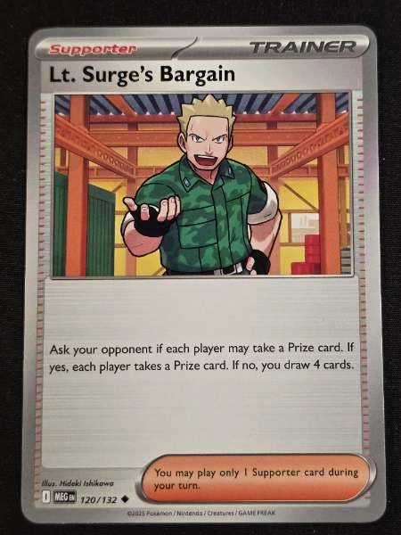 Lt. Surge's Bargain - Gym Heroes #120/132