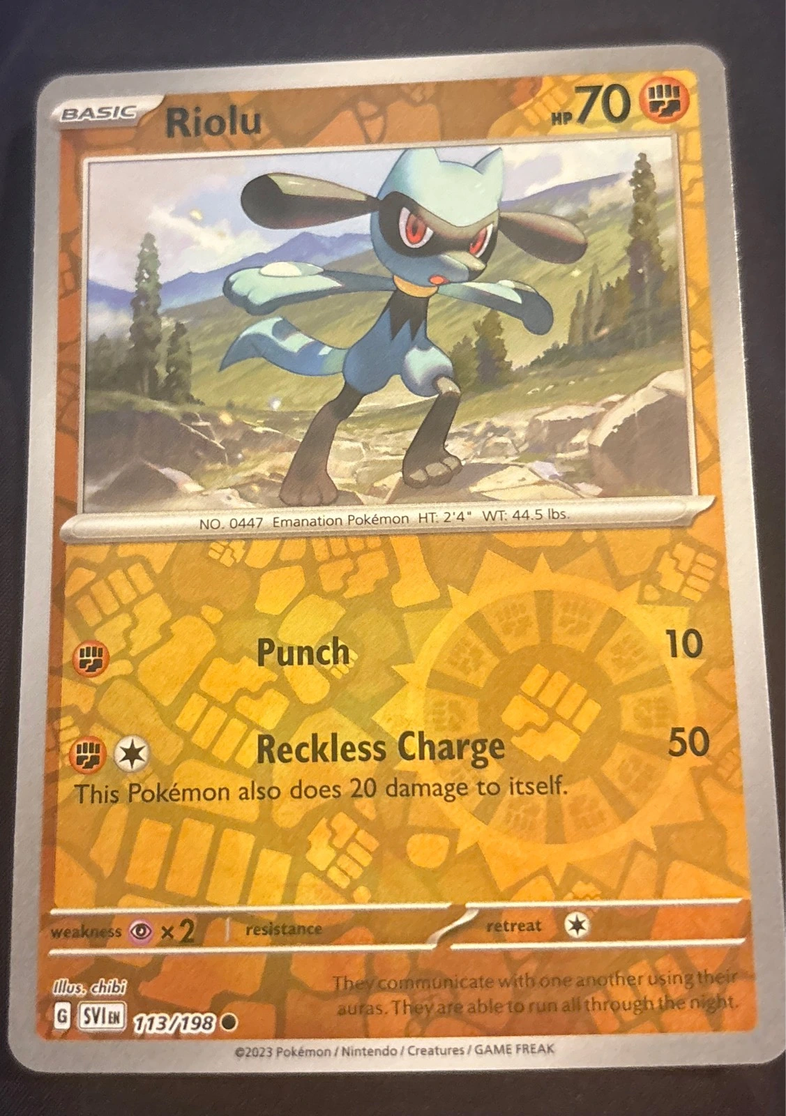 Riolu - Scarlet & Violet #113/198