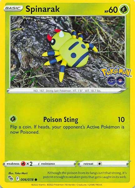 Spinarak - Pokemon GO #006/078