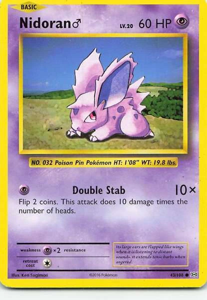 Nidoran♂ - Evolutions #43/108