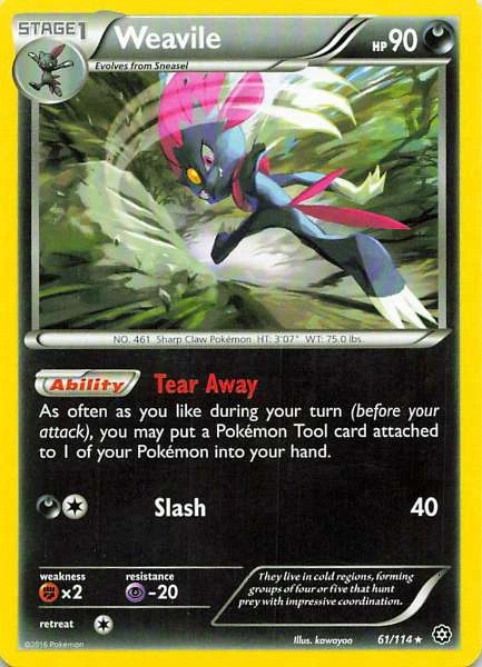 Weavile - Steam Siege #61/114