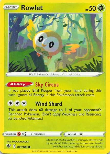 Rowlet - Darkness Ablaze #011/189