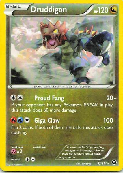 Druddigon - Steam Siege #83/114