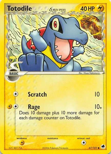 Totodile - EX Dragon Frontiers #67/101