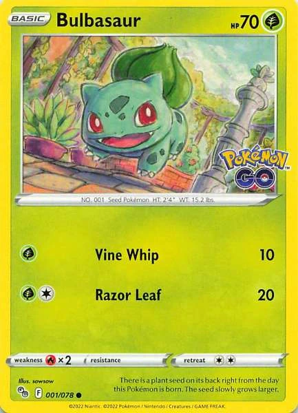 Bulbasaur - Pokemon GO #001/078