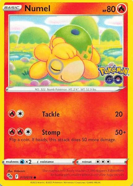 Numel - Pokémon GO #013/078
