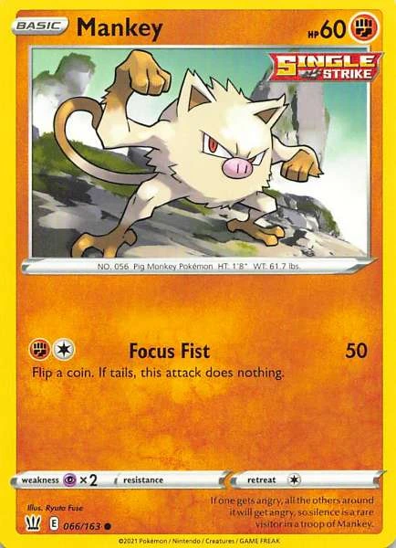 Mankey - Battle Styles #066/163