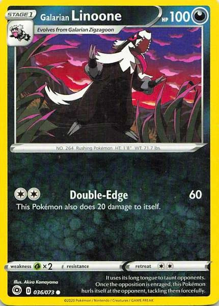 Galarian Linoone - Champion's Path #036/073