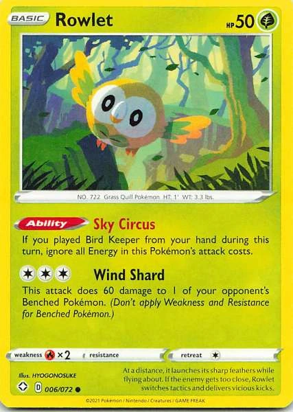 Rowlet - Shining Fates #006/072