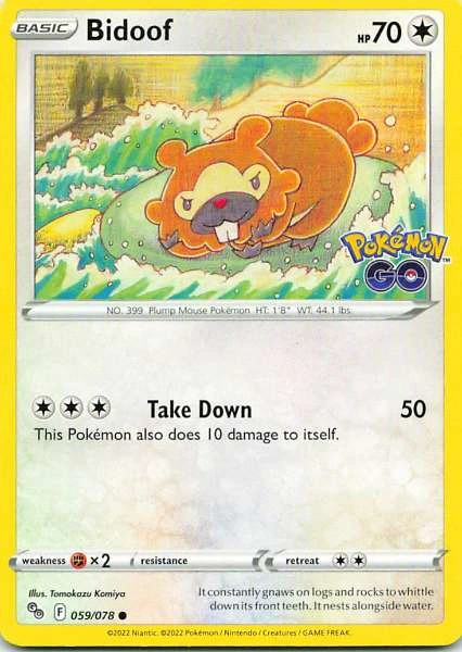 Bidoof - Pokémon GO #059/078