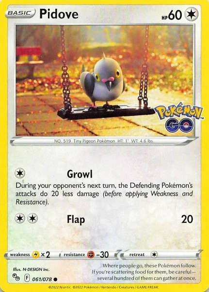 Pidove - Pokémon GO #061/078