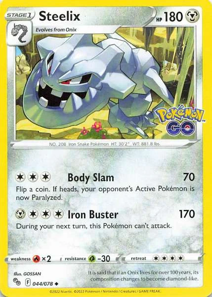 Steelix - Pokémon GO #044/078