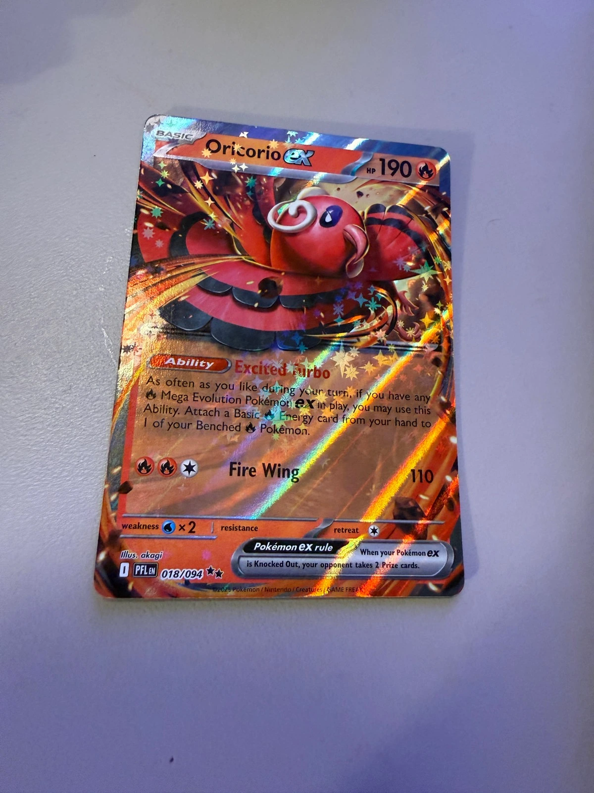 Oricorio ex - Phantasmal Flames #018/094
