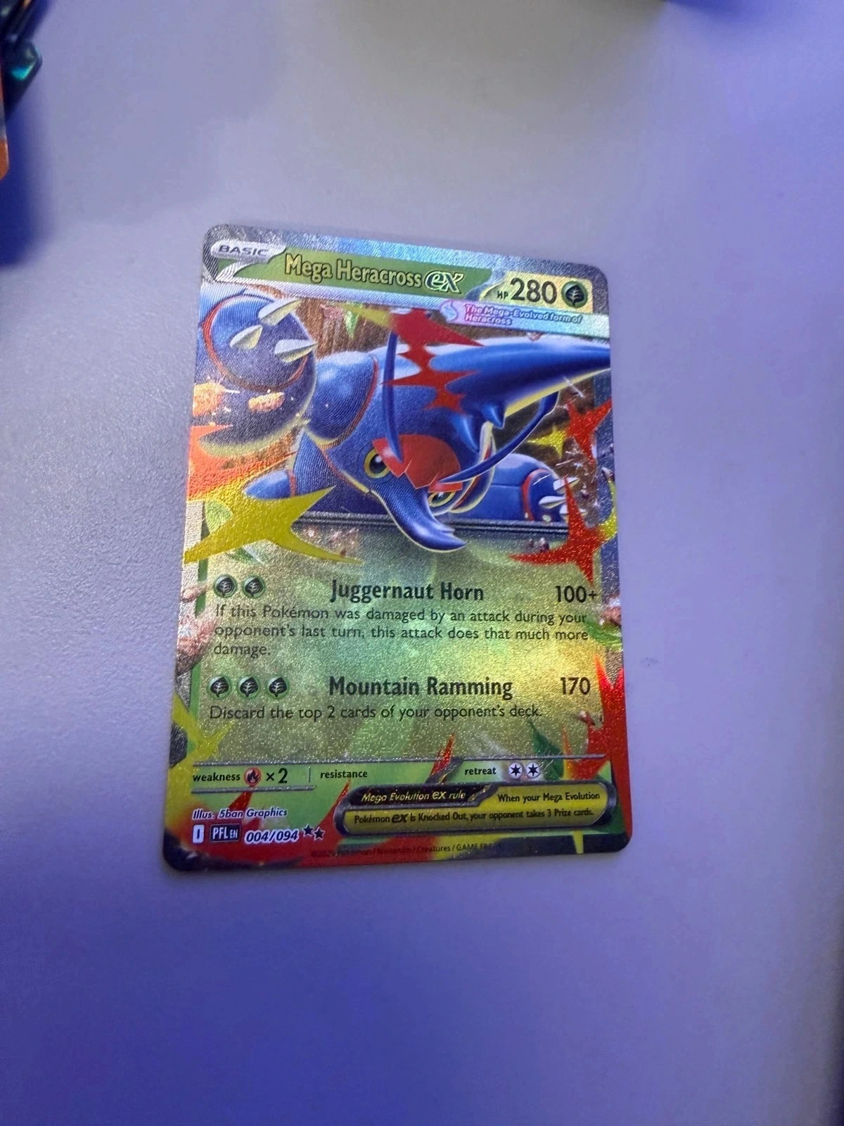 Mega Heracross EX - Phantasmal Flames #004/094