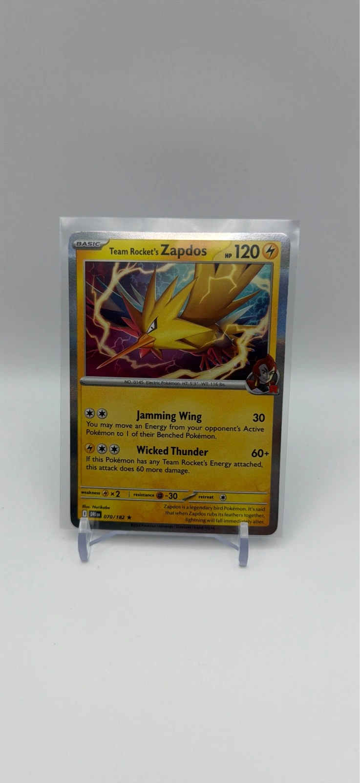 Team Rocket's Zapdos #070/182