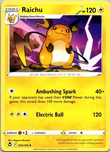 Raichu - Silver Tempest #050/195