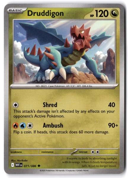 Druddigon - White Flare #071/086