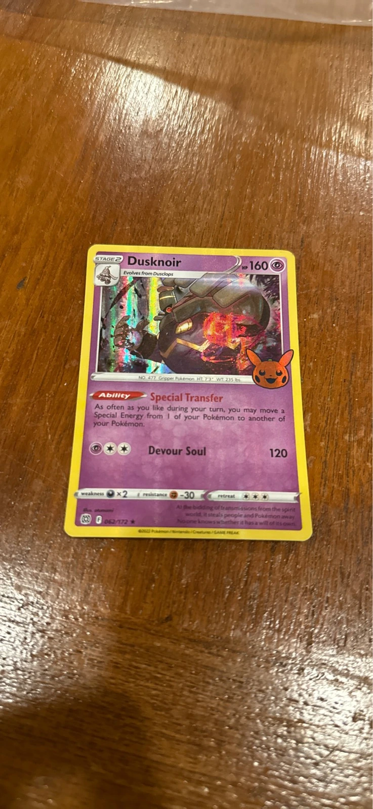 Dusknoir - Trick or Trade #062/172