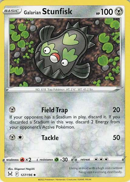 Galarian Stunfisk - Lost Origin #127/196