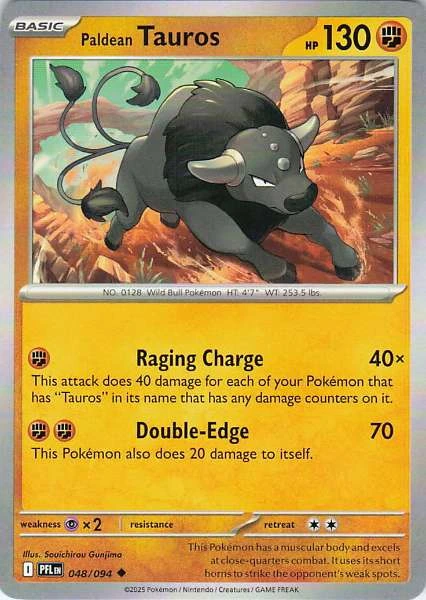 Paldean Tauros - Phantasmal Flames #048/094