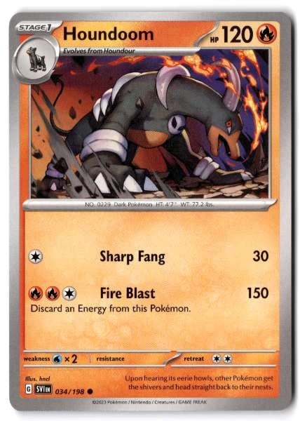 Houndoom - Scarlet & Violet #034/198