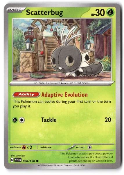 Scatterbug - Scarlet & Violet Base Set #008/198
