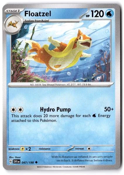 Floatzel - Scarlet & Violet #047/198