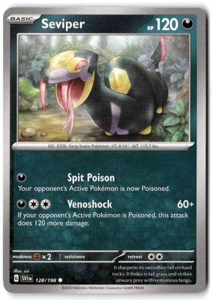 Seviper - Scarlet & Violet Base Set #128/198
