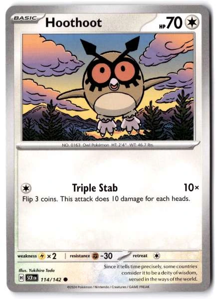 Hoothoot - Stellar Crown #114/142