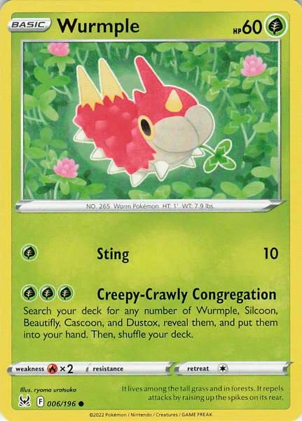Wurmple - Lost Origin #006/196