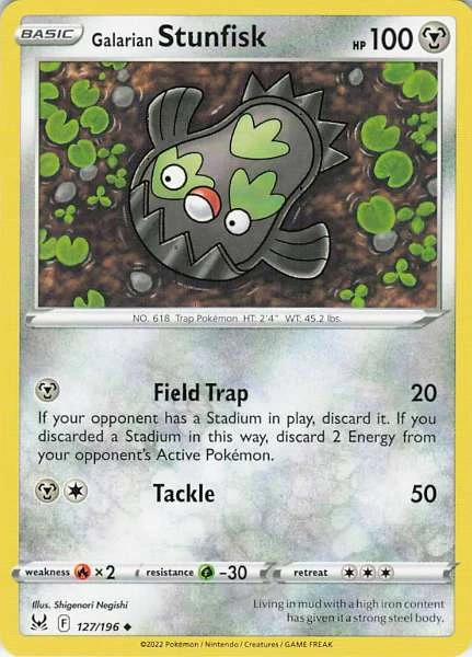 Galarian Stunfisk - Lost Origin #127/196