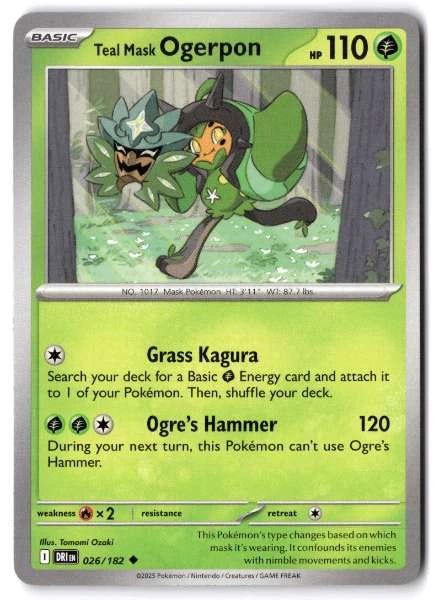 Teal Mask Ogerpon - Destined Rivals #026/182